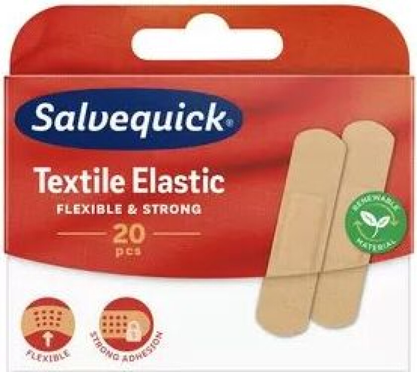 Textile Elastic Band Aid   20 stk.