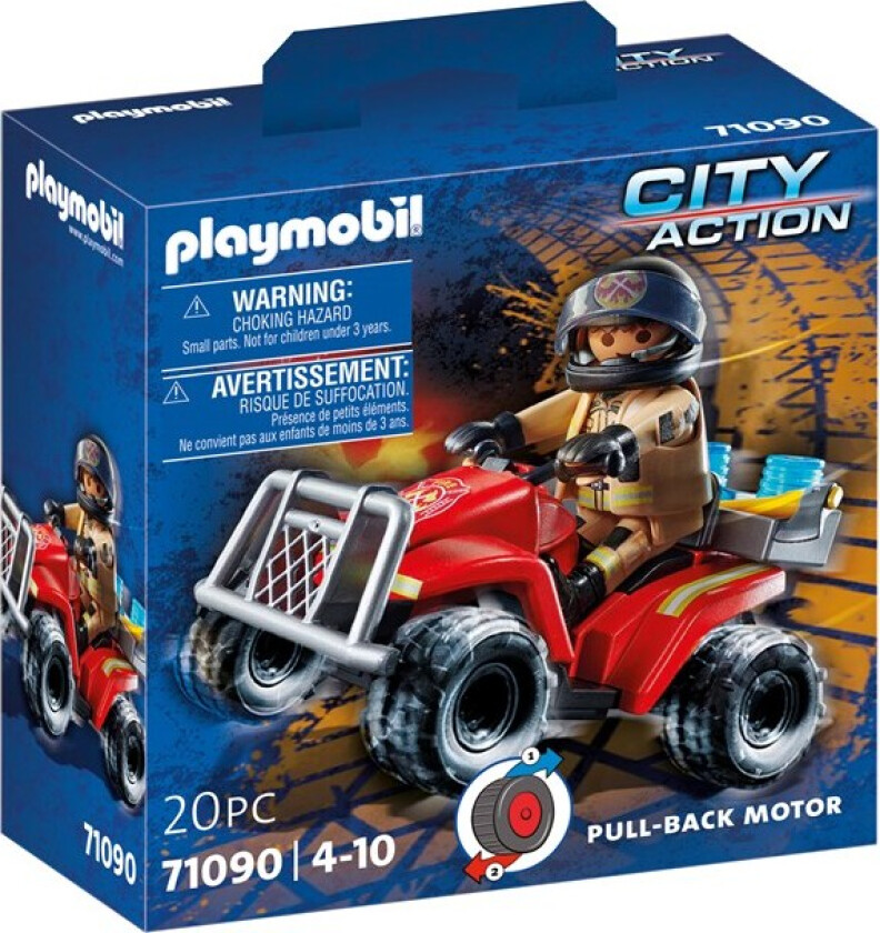 Bilde av Playmobil City Action - Brannmann Med Atv 71090