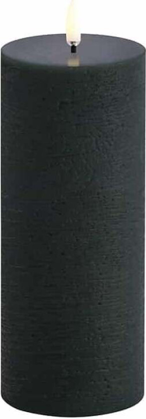 - LED pillar candle - Pine green, Rustic - 7,8x20,3 cm (UL-PI-PG78020)