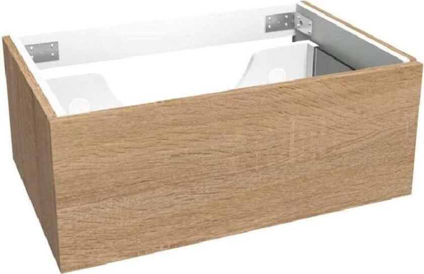 VikingBad Mie Demi Servantskap Slett - Lys Eik