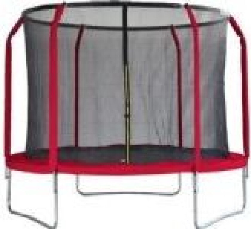Garden trampoline 10FT mørkerød