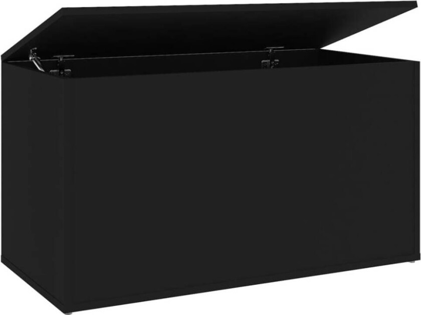 Bilde av Oppbevaringskiste svart 84x42x46 cm konstruert tre