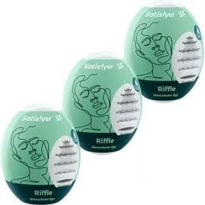 Masturbator Egg Set Riffle 3 stk