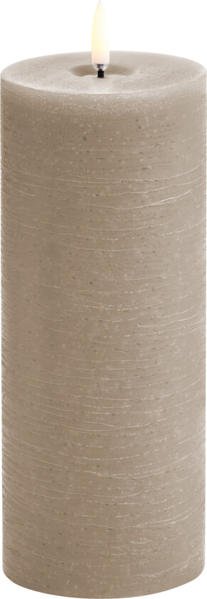 - LED pillar melted candle - Sandstone Rustic - 7,8x20 cm (UL-PI-SAM78020)