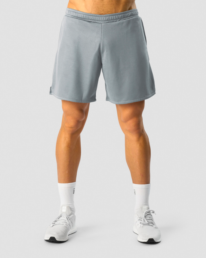 Revive Mesh Shorts Men, Dusty Blue