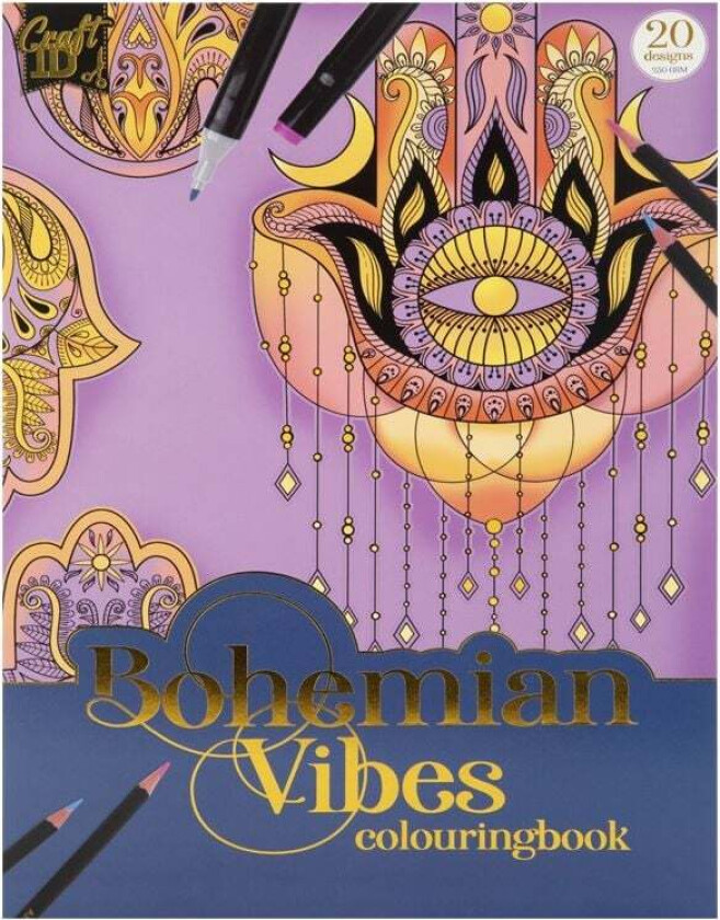 Craft Sensations - Colouring book A4 - Bohemian Vibes