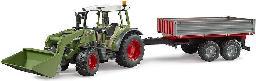 Landbruks Traktor 1:16 - Fendt Vario 211 M/ Frontlaster Og Tippespor