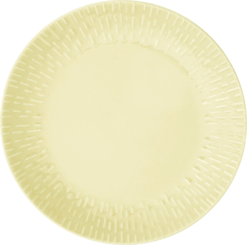 - Life in Colour - Confetti - Lemon lunch plate w/relief porcelain (13306)