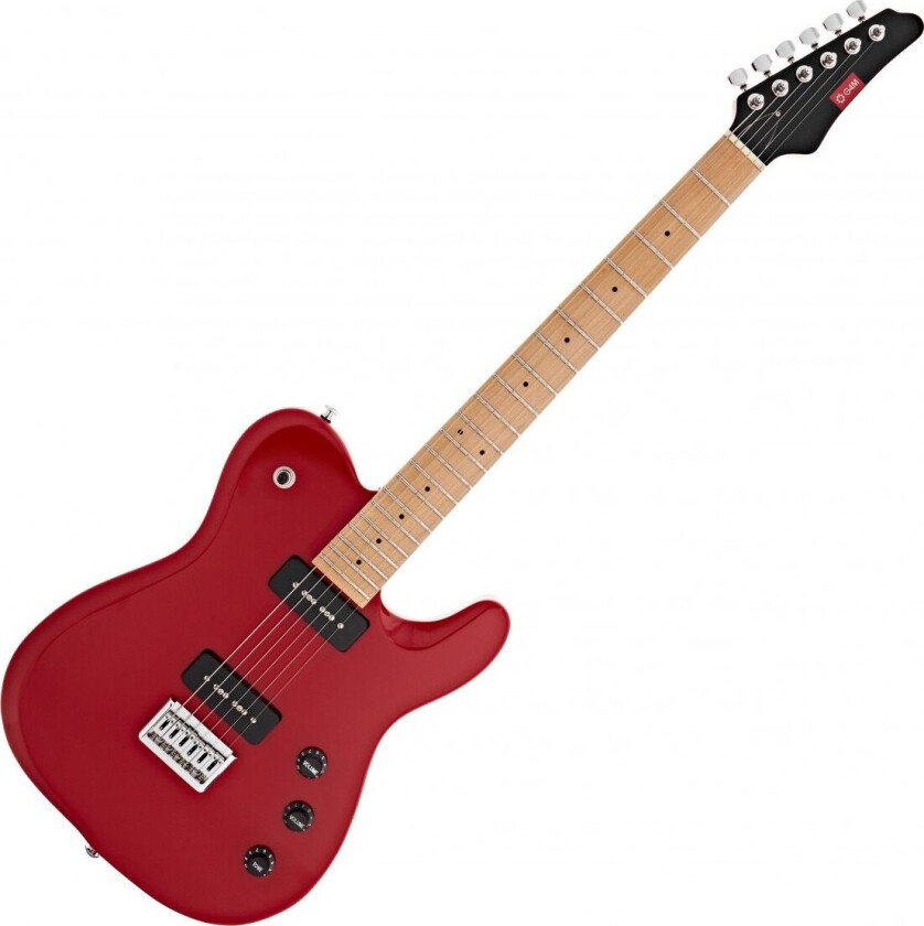 734 Elektrisk Gitar Rød