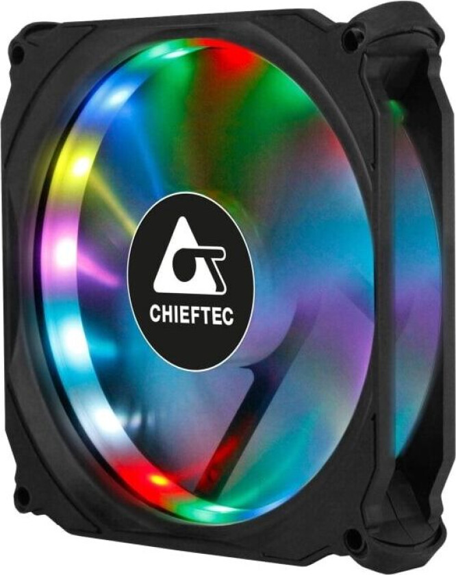 CF-1225-RGB 1er-RGB Tornado Tornado - Kabinettvifte - 120mm - Svart