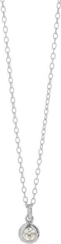 Sterlingsølv Halskjede Med Zirconia 1863-1