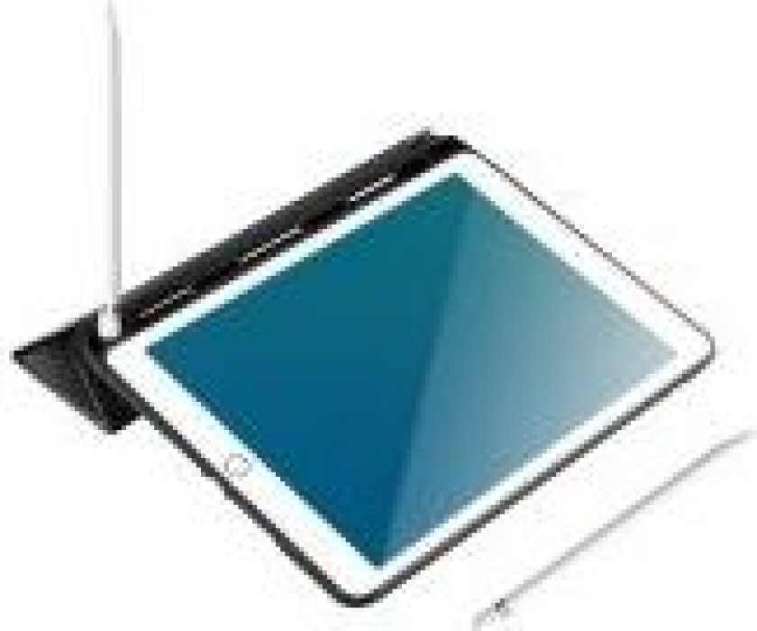 Pencil case - Skjermdeksel for nettbrett - polyuretanlær, termoplast-polyuretan (TPU) - svart - 9.7 - for Apple 9.7-inch iPad (5. generasjon, 6. generasjon)