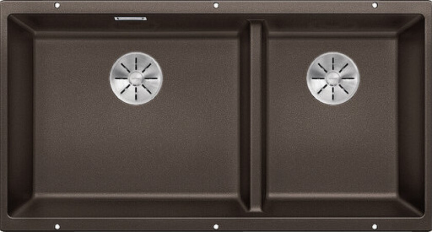 Subline 480/320 U kjøkkenvask, 85,5x46 cm, brun