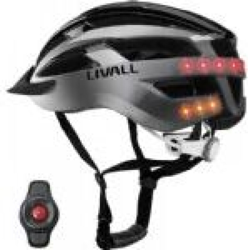 Livall Smart Kask MTB MT1 Neo Intercom/LED/SOS/BT r. 54-58cm szary