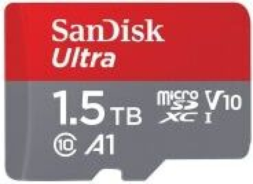 Ultra - Flashminnekort (microSDXC til SD-adapter inkludert) - 1.5 TB - A1 / UHS Class 1 / Class10 - microSDXC UHS-I