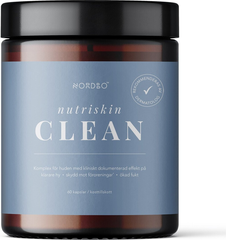 Bilde av NORDBO Nutriskin Clean, 60 kapsler - vegan - 60 Kapslar