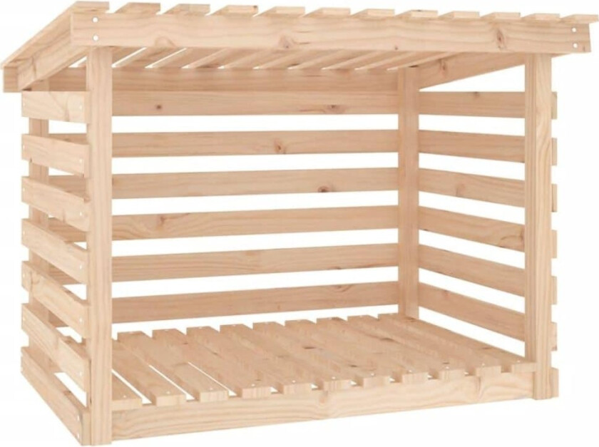 Vedstativ 108x73x79 cm heltre furu