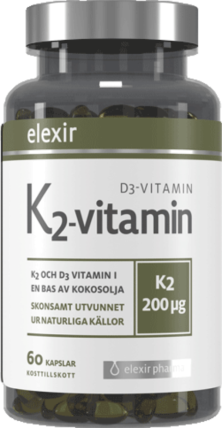 K2+D3 200 mcg 60 kapsler