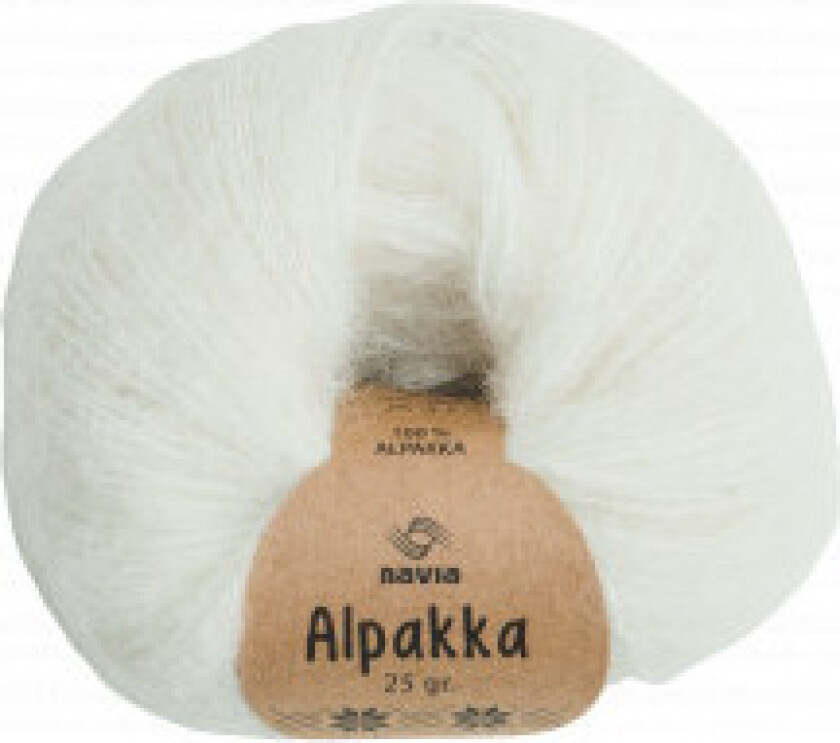 Alpakka Garn 801 Hvit