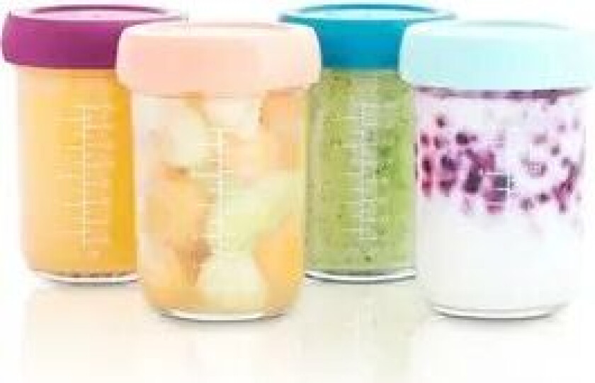 Beholder for matkonservering Babymoov Lufttett 4 x 240 ml