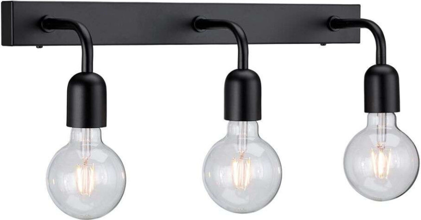 Regal 3 vegglampe 13,5 cm Matt svart