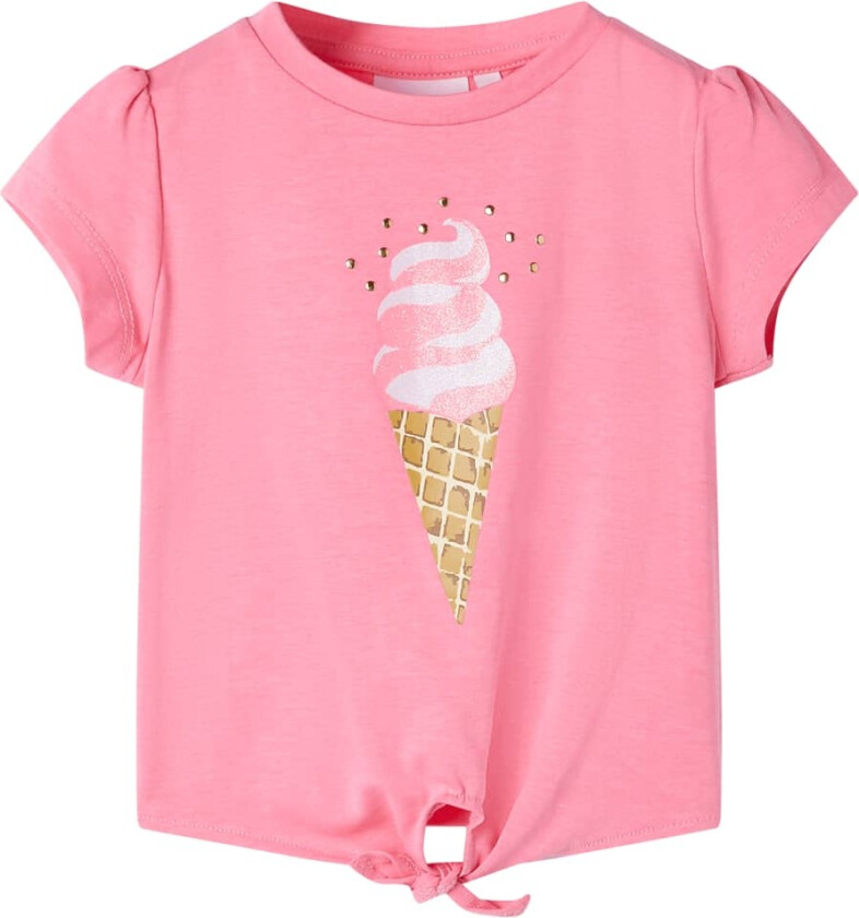 T-skjorte for barn knallfluorosa 116