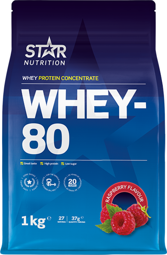 Whey-80 Myseprotein 1 kg