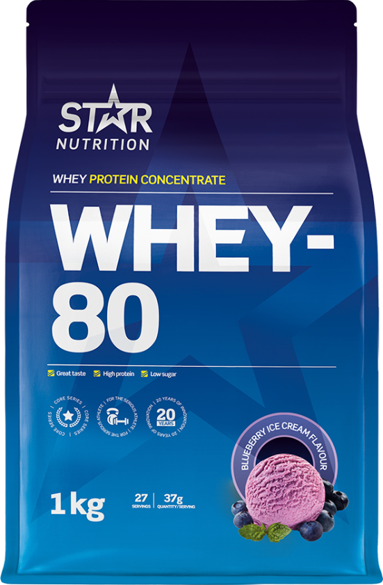 Whey-80 Myseprotein 1 kg