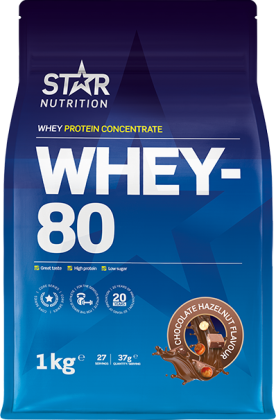 Whey-80 Myseprotein 1 kg
