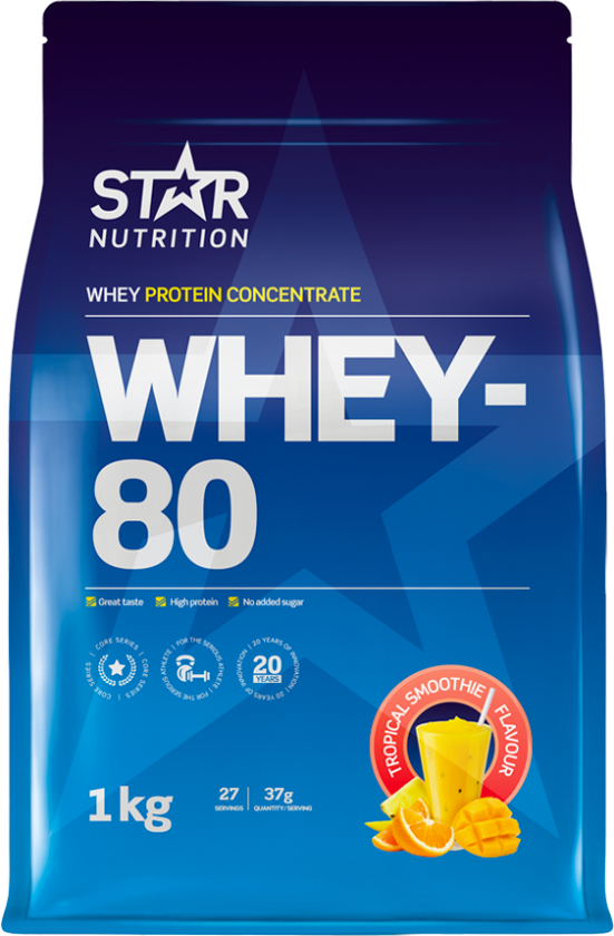 Whey-80 Myseprotein 1 kg
