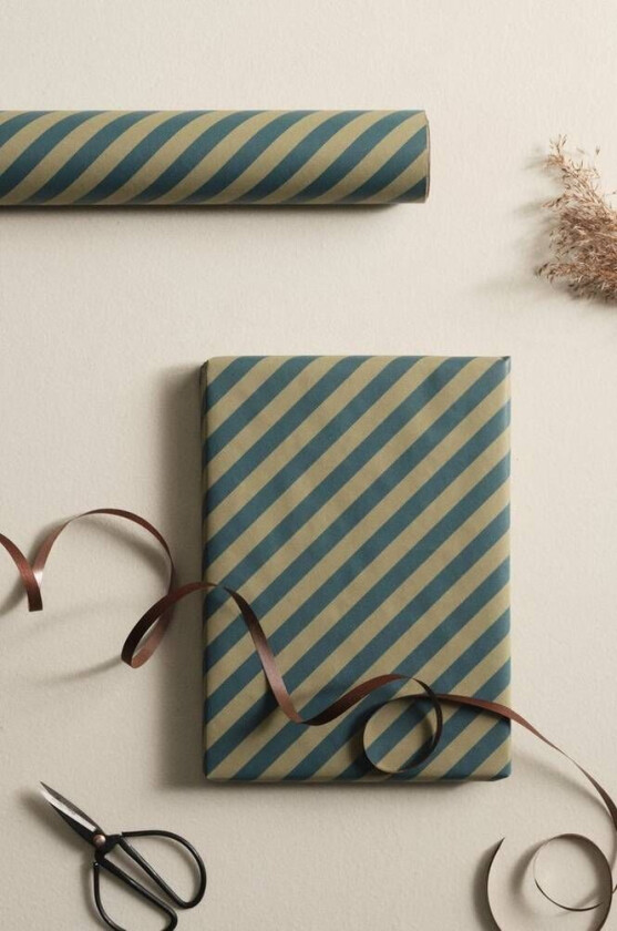 gavepapir - lengde 10 meter Grønn