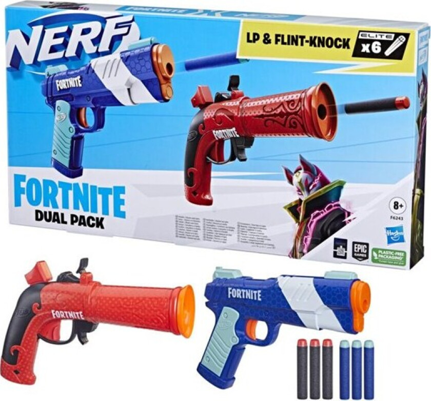 Fortnite Blaster 2-Pakning - Lp & Flint-Knock