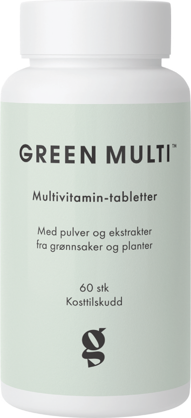 Green Multi Multivitamin-tabletter, 60 stk.