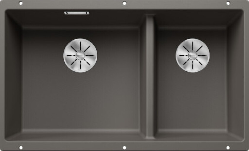 Subline 430/270-U UXI kjøkkenvask, 75,5x46 cm, grå