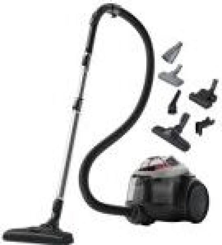 EL61A4UG, Uten pose, Grå, 9 m, Skyving, 2 hjul, Tørr