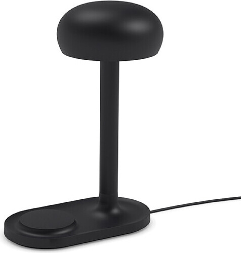 Emendo bordlampe med Qi-lader Black