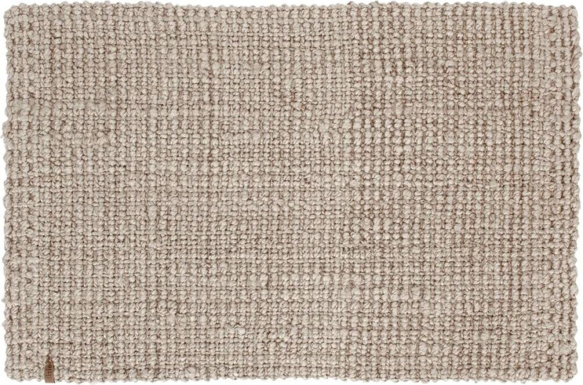 Jute dørmatte beige 60x90 cm