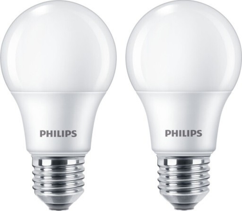 CorePro LED E27 standardpære, 8W, 2-pak