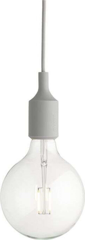 E 27 lampe lysegrå