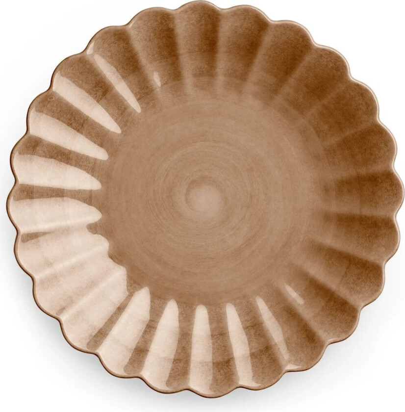 Oyster tallerken 20 cm Cinnamon