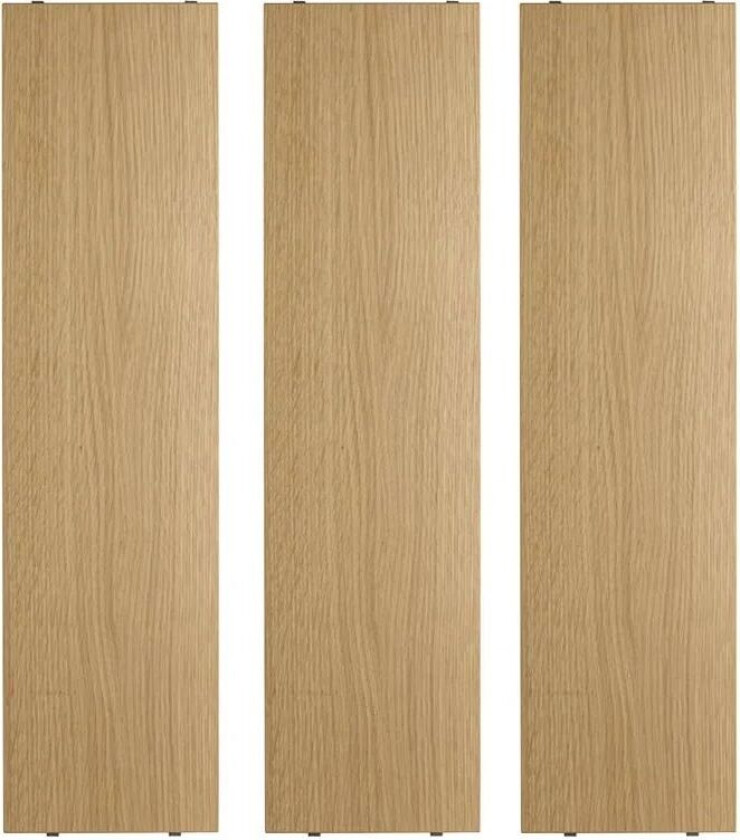 Hylle 78 x 20 cm (3-pakning) Eik