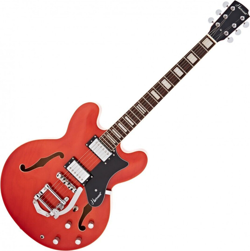 Revival Vibrato Semi-Akustisk Gitar Burnt Orange