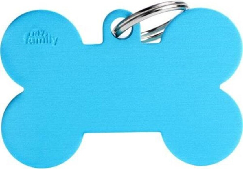 ID Tag Basic Collection Bone XL light blue in aluminium
