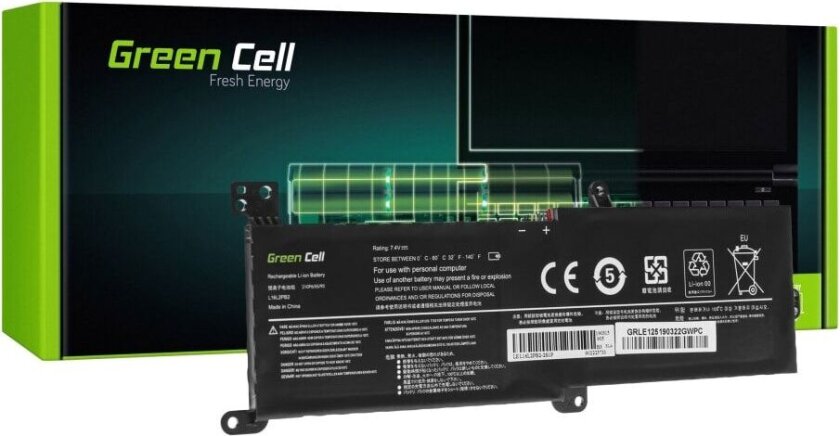 Green Cell - Batteri til bærbar PC - litiumpolymer - 3500 mAh - svart - for Lenovo IdeaPad 320-14 320-15 330-15 520-15