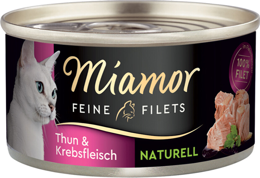 Økonomipakke Miamor Fine Filéter Naturelle 24 x 80 g - Tunfisk & kreps