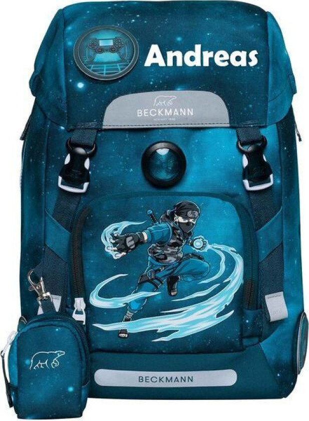 Skolesekk 1.kl Ninja Master Classic 22L