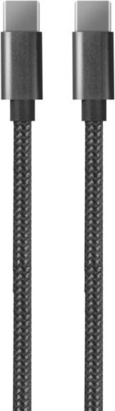 Ladekabel USB-C til USB-C 1m sort - 93109