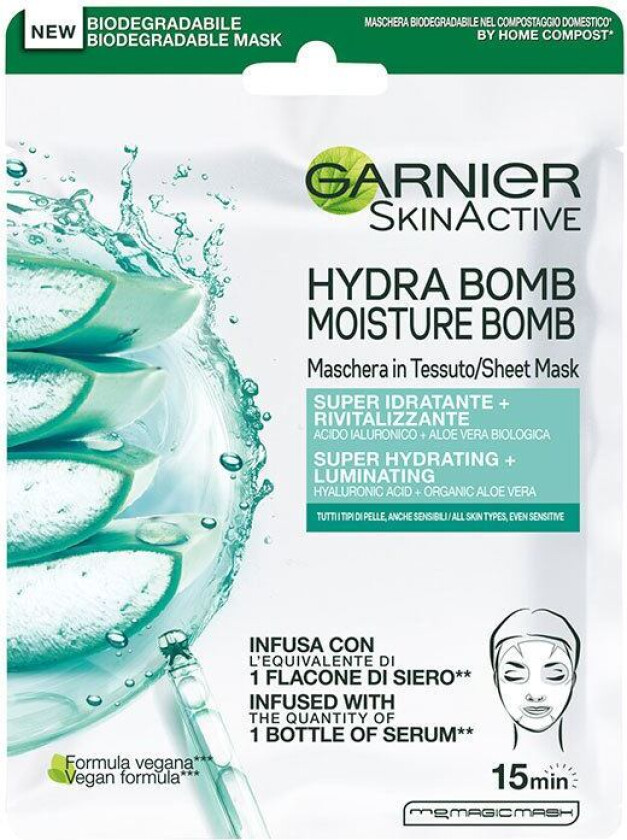 Garnier Moisture Bomb Aloe Sheet Mask 1pcs