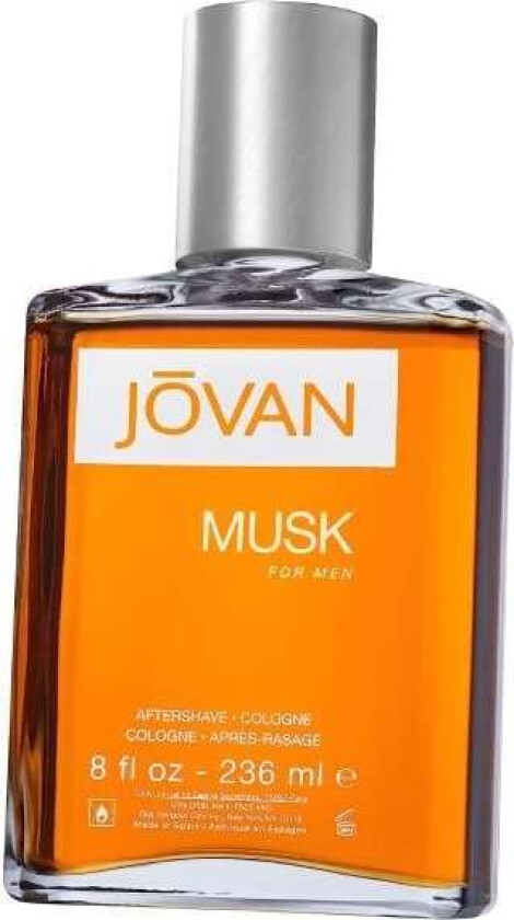 Jovan Musk For Men Aftershave Cologne 236ml Splash