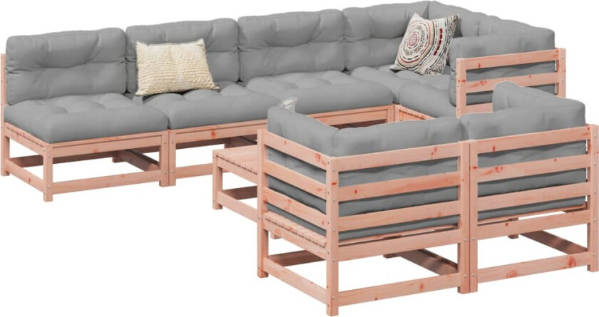 Hagesofasett 8 deler heltre douglasgran